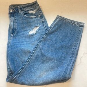 American eagle mom straight jean